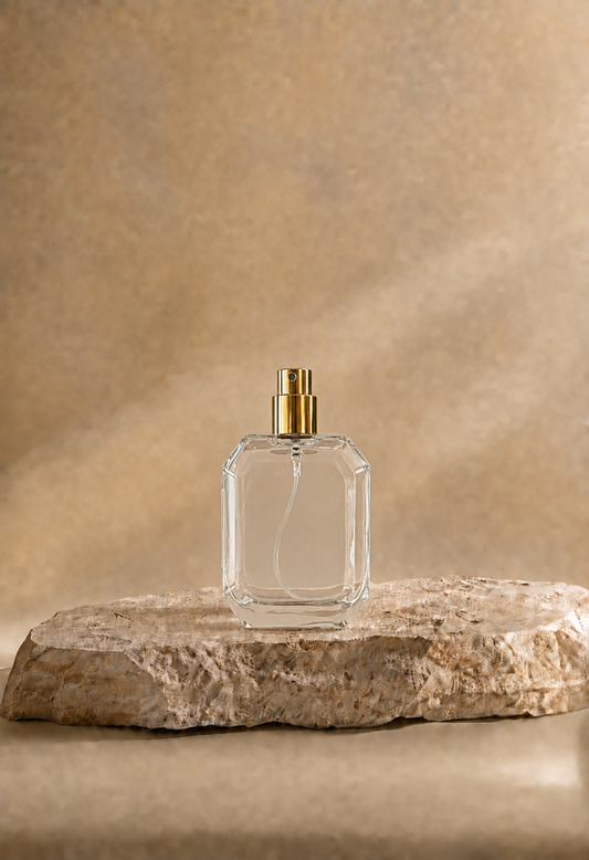 50ml Octagon Perfume Bottle 15mm Self Crimp Neck